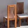 Sedie in vimini e legno, '70 - immagine 4