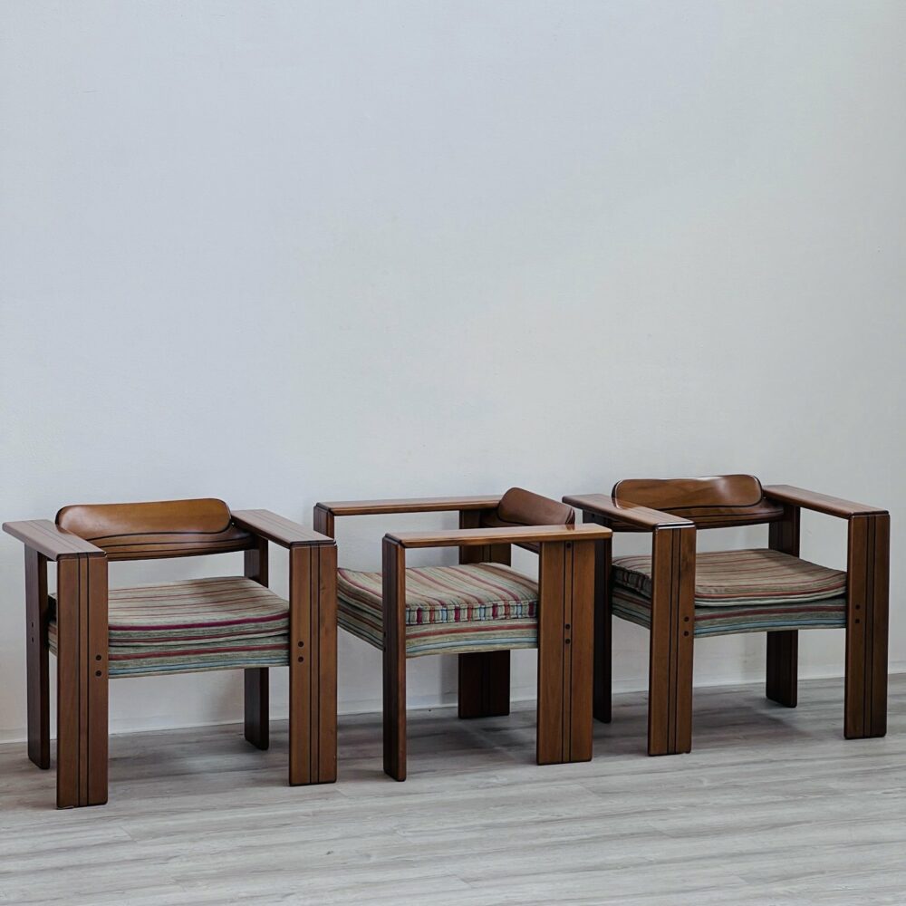 Set di 3 poltrone di Afra e Tobia Scarpa Maxalto