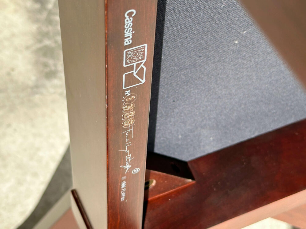Coppia di sedie "Robie 1", F.L. Wright per Cassina, 90s - immagine 7