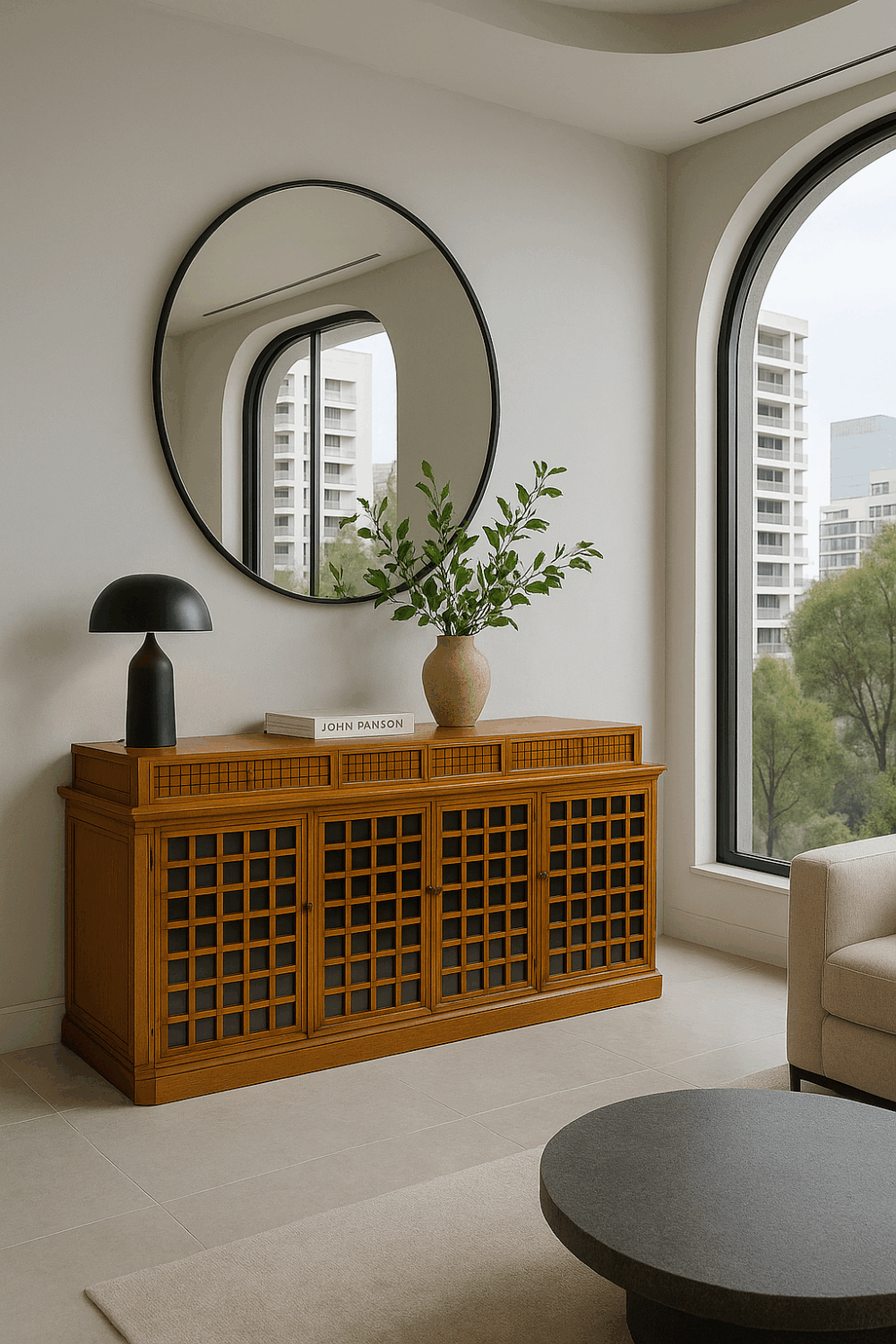 Credenza neocoloniale, Giorgietti, fine anni '70