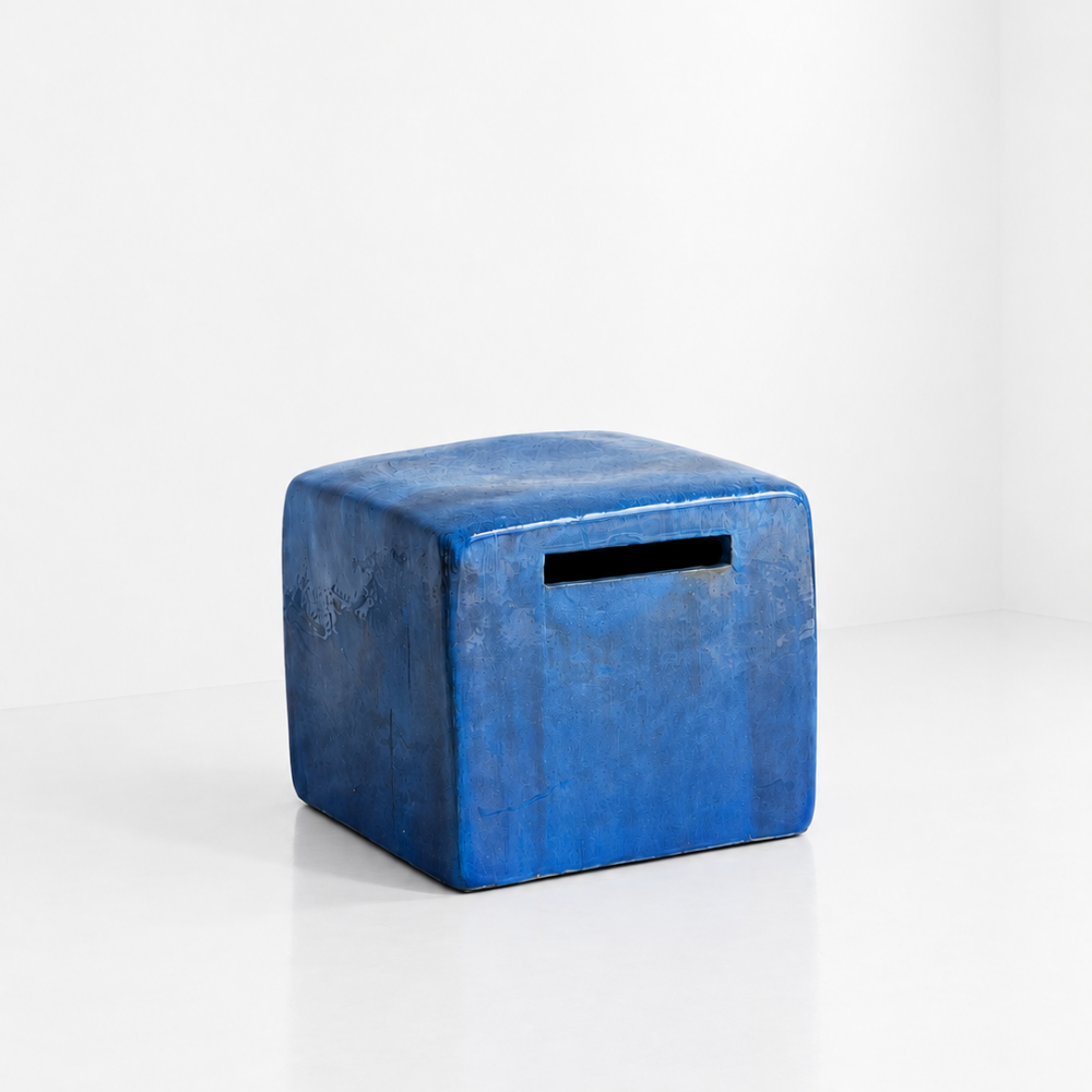 Pouf in ceramica, Paola Navone, Gervasoni, anni '80