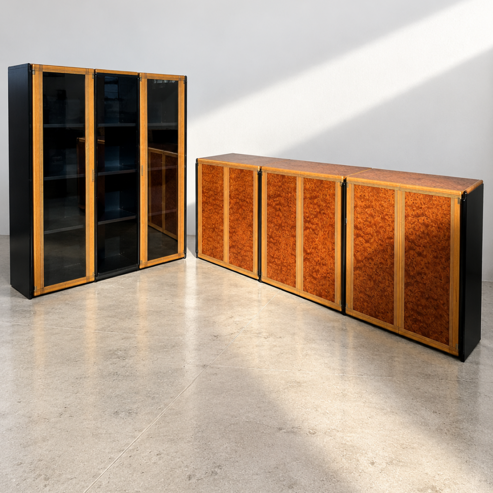 Credenza e vetrina modello "Artona" di Afra e Tobia Scarpa